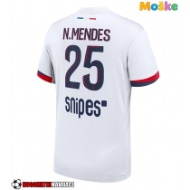 Moške Nogometnih dresov Paris Saint-Germain Nuno Mendes #25 Gostujoči 2025-26 Kratki rokavi
